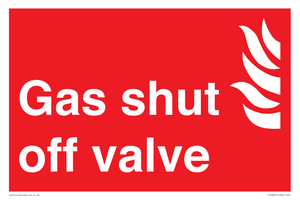 Gas shut off valve